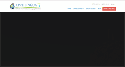 Desktop Screenshot of livelingua.net